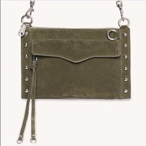 Michael Kors Green M.A.B. Studded Crossbody NWT